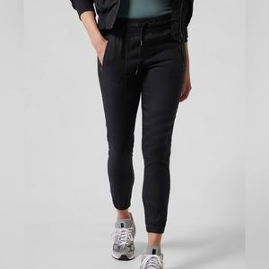 Athleta Cabo linen jogger black 4